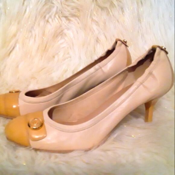 Stuart Weitzman Pump Round Toe Elastic Patent Heels  US 9M - Picture 1 of 12